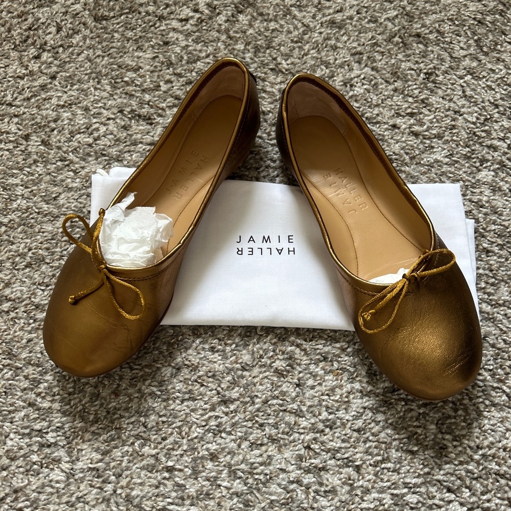 LAST CHANCE! Deleting soon // Jamie Haller ballet slipper in bronze size 38